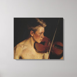 Der Violinist (männliche Musikerin) (von Pekka Hal Leinwanddruck