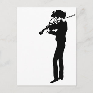 Der Violinist Postkarte