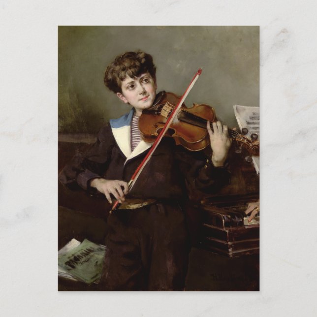 Der Violinist Postkarte (Vorderseite)