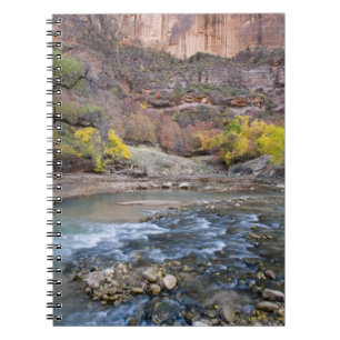 Der Virgin River im Herbst im Zion-Nationalpark Notizblock