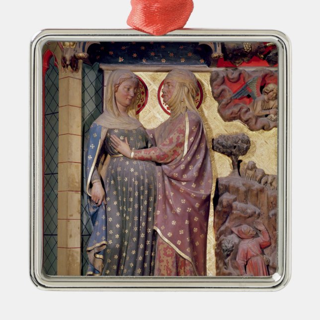 Der Visitation, 1340-51 Ornament Aus Metall (Vorne)