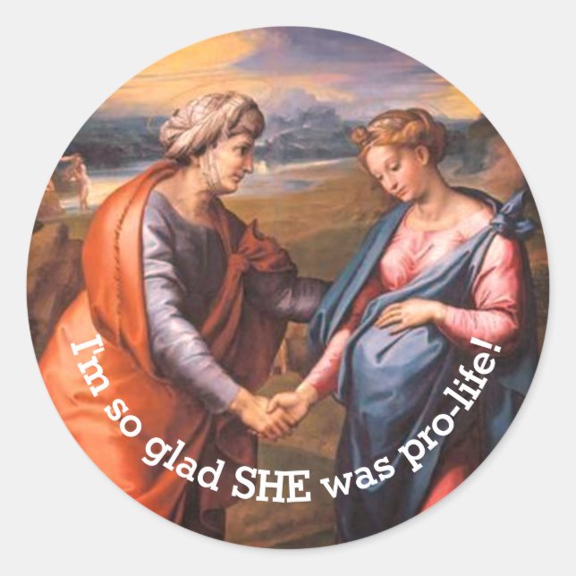 Der Visitation Classic Round Sticker (Vorderseite)