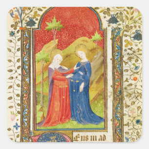 Der Visitation Quadratischer Aufkleber