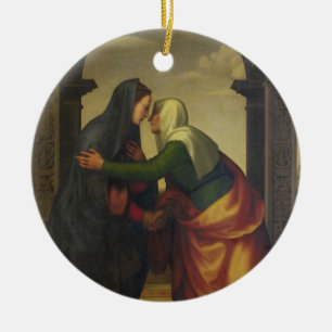 Der Visitation von St. Elizabeth zur Jungfrau Mary Keramik Ornament