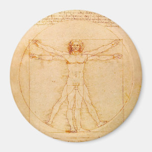 Der Vitruvianische Mann - Leonardo da Vinci Magnet
