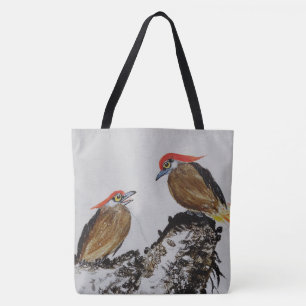 Der Vogel auf einer Feder