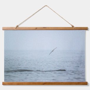 Der Vogel, der die Wale Weckte Wandteppich Mit Holzrahmen
