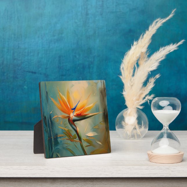 Der Vogel der tropischen Pflanze des Paradieses Fotoplatte (InSitu)