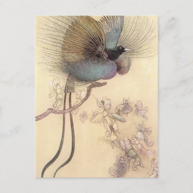 Der Vogel des Paradieses von Warwick Goble Postkar Postkarte (Vorderseite)
