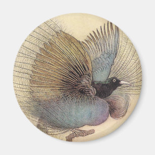 Der Vogel des Paradise Art Magnet