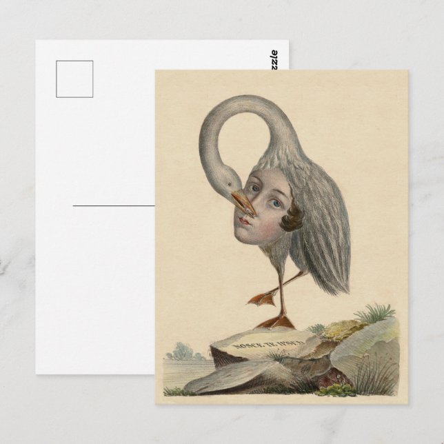 Der Vogel des Selbstwissens Einzigartige Symbolpos Postkarte (Vorne/Hinten)