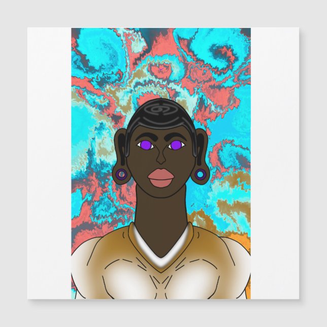 Der Vogel des Universums, die Energie der Liebe Magnetkarte (Vorderseite)