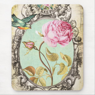*der Vogel & die Rose* Mousepad