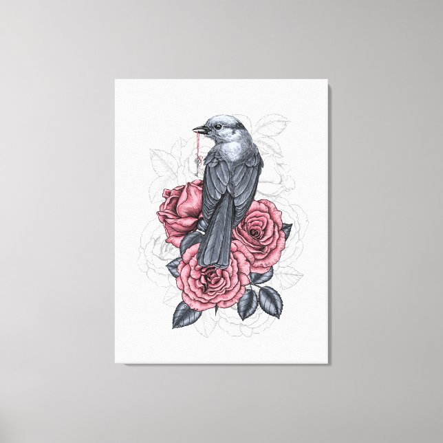 Der Vogel mit dem silbernen Schlüssel Leinwanddruck (Vorderseite)