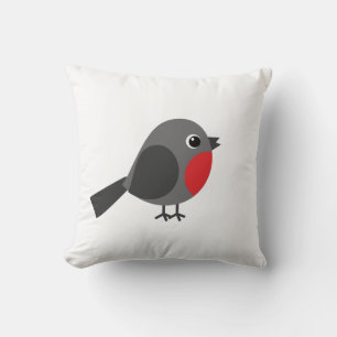 Der Vogel - Rotkehlchen Kissen