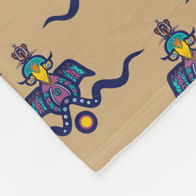 Der Vogel und die Maus Fleecedecke (Ecke)