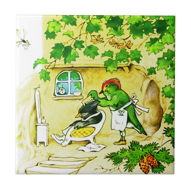 Der Vogelbarsch Fliese (Vorderseite)
