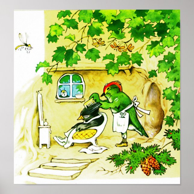 Der Vogelbarsch Poster (Vorne)