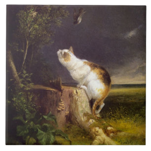 Der Vogelbeobachter (von William Holbrook Beard) Fliese
