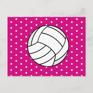 Der Volleyball-Geburtstags-Postkarte des Mädchens Einladungspostkarte