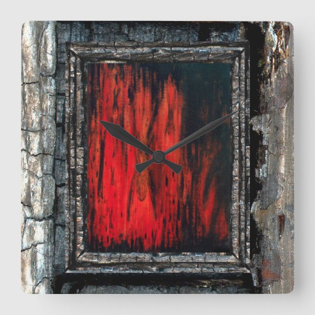 Der Vollstrecker Quadratische Wanduhr (Vorderseite)