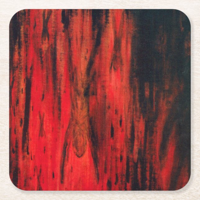 Der Vollstrecker Rechteckiger Pappuntersetzer (Vorderseite)