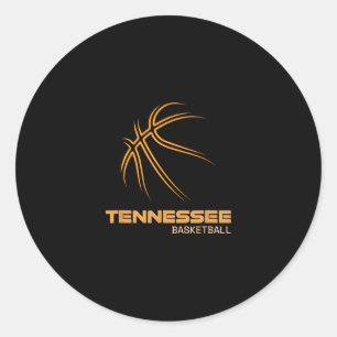 Der Volunteer State Sportfan Tennessee Sketll Ho Runder Aufkleber