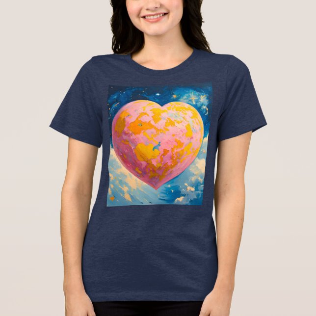 Der von der Liebe bewegte Raum Tri-Blend Shirt (Vorderseite)