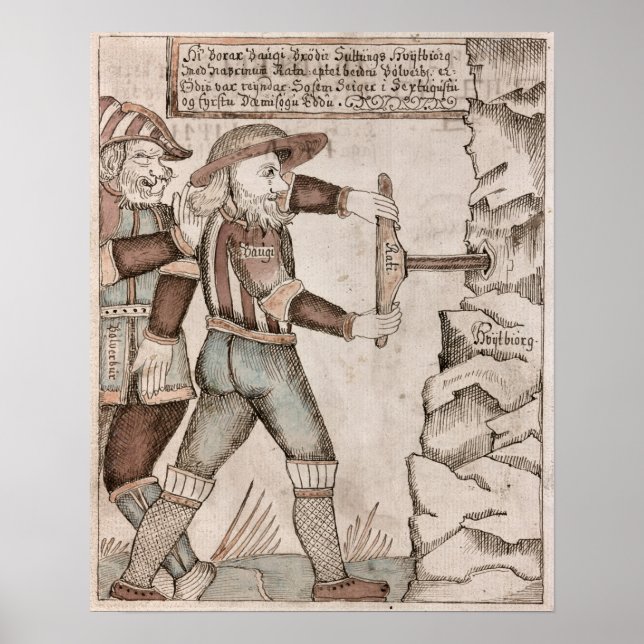 Der von Odin überzeugte Riese Baugi Poster (Vorne)