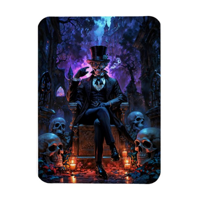 Der Voodoo Gentleman Baron Samedi Magnet (Vertikal)