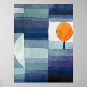 Der Vorbote des Herbstes (1922) von Paul Klee Poster