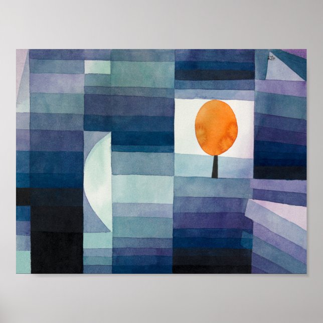 Der Vorbote des Herbstes | Paul Klee Poster (Vorne)