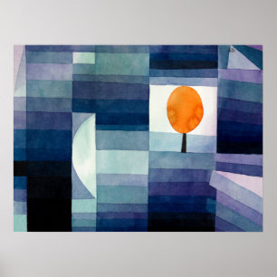 Der Vorbote des Herbstes von Paul Klee Poster
