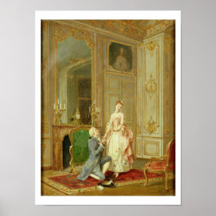 Der Vorschlag (Öl im Panel) Poster