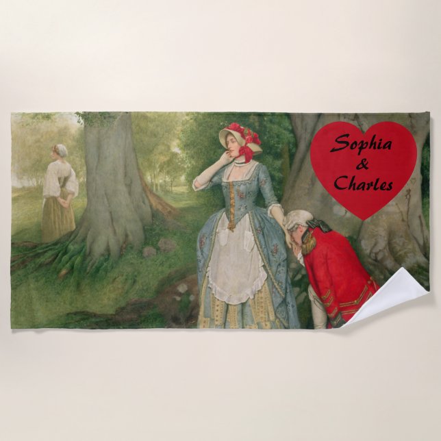 Der Vorschlag von Sir James Dromgole Linton Strandtuch (Vorderseite)