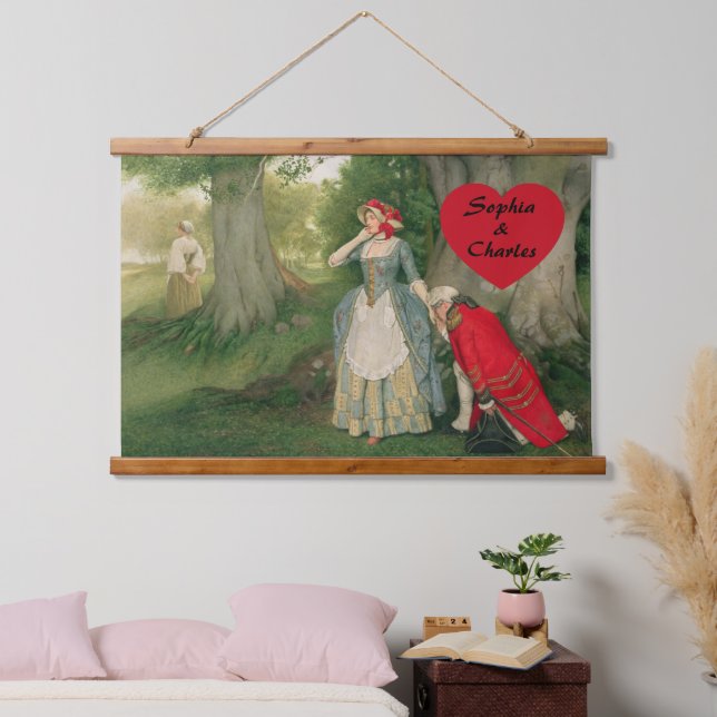 Der Vorschlag von Sir James Dromgole Linton Wandteppich Mit Holzrahmen (Schlafzimmer)