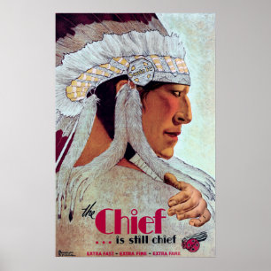DER VORSITZ ..... ist noch CHIEF c. 1929 Poster