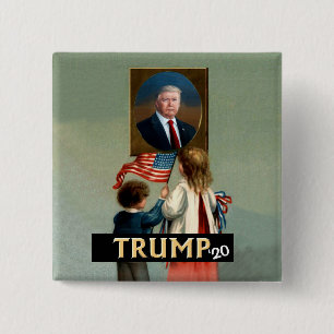 Der Vorsitzende der Liebe Trump Button