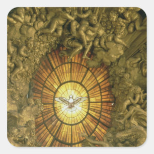 Der Vorsitzende von St. Peter Quadratischer Aufkleber