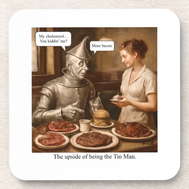 Der Vorteil, der Zinn-Mensch zu sein Getränkeuntersetzer (Vorderseite)