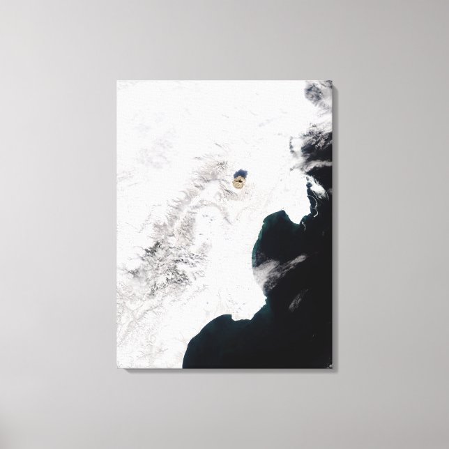 Der Vulkan Shiveluch in Kamtschatka Krai, Russland Leinwanddruck (Vorderseite)