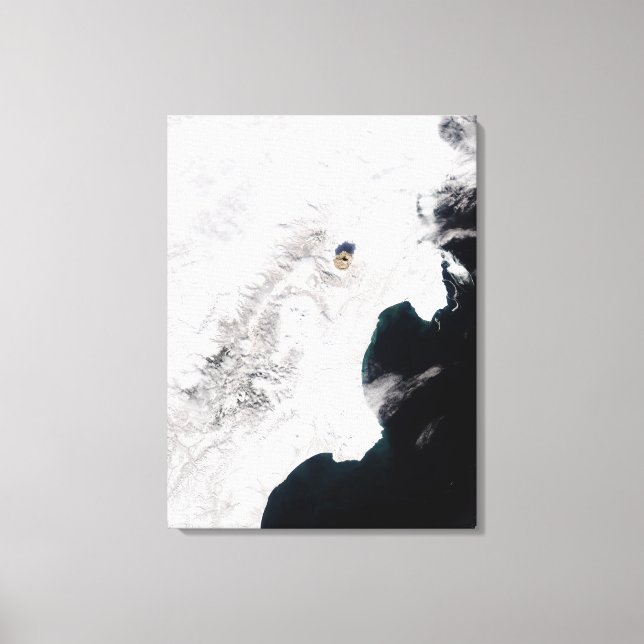 Der Vulkan Shiveluch in Kamtschatka Krai, Russland Leinwanddruck (Vorderseite)