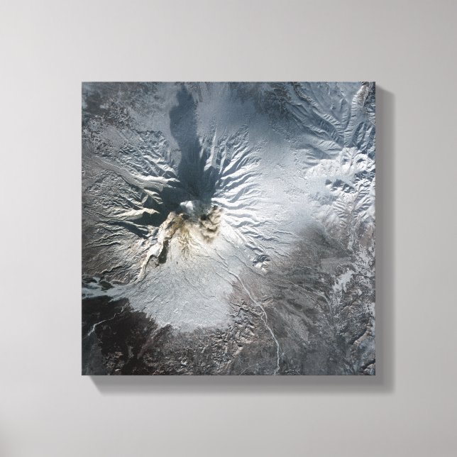 Der Vulkan Shiveluch in Russland Leinwanddruck (Vorderseite)