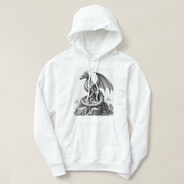 Der Wachdienst des Drachen Hoodie (Design vorne)