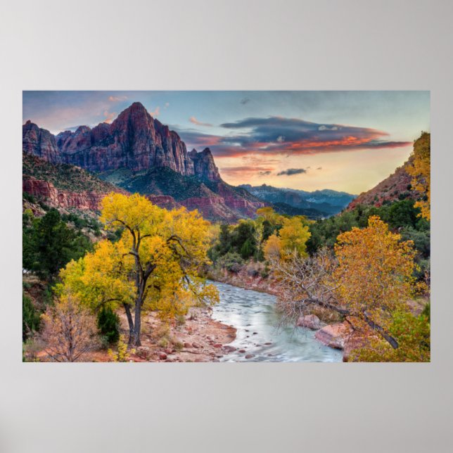 Der Wachmann im Herbst Poster (Vorne)