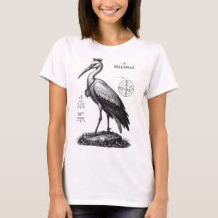 Der wachsamen Storch von Halphas T-Shirt