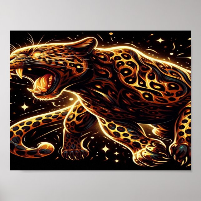 Der wachsende Goldene Tiger Poster (Vorne)
