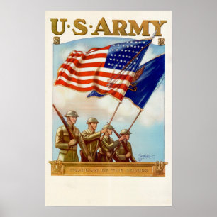 Der Wächter der Farben des Zweiten Weltkriegs Poster