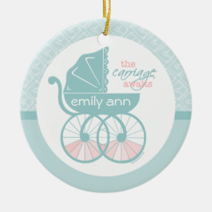 Der Wagen erwartet personalisierte Verzierung Keramik Ornament