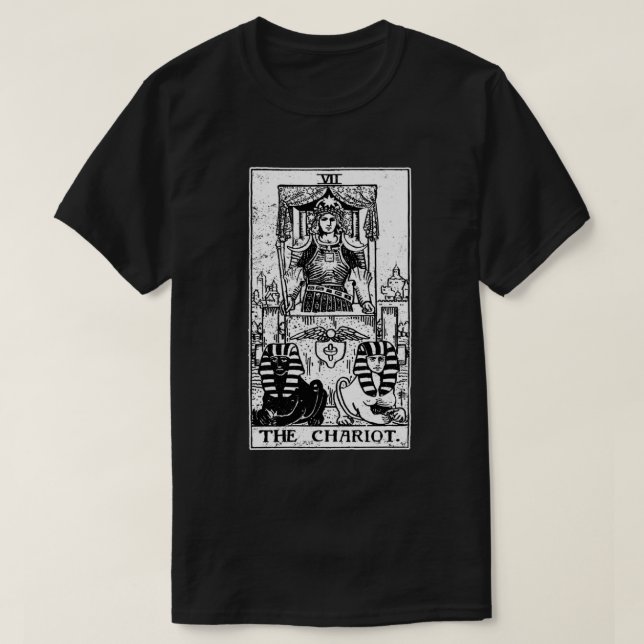 Der Wagen Tarot Card - Major Arcana - Reichtum T-Shirt (Design vorne)